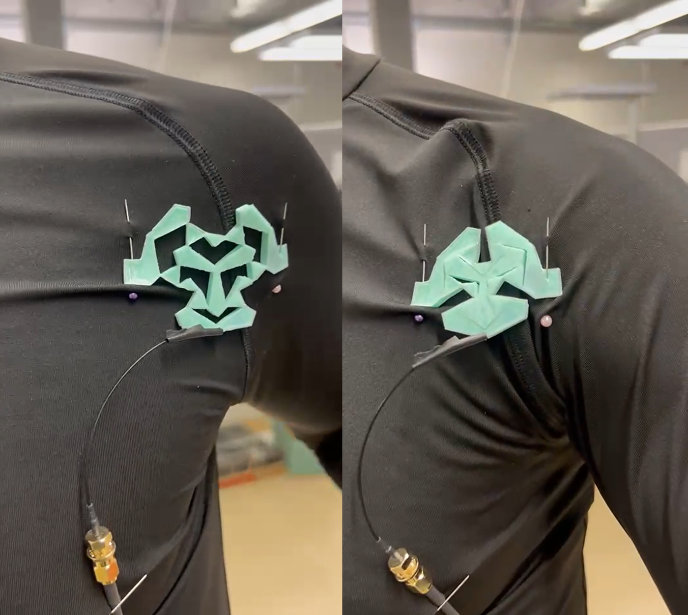 Wearable Kirigami Antenna for Motion Monitoring